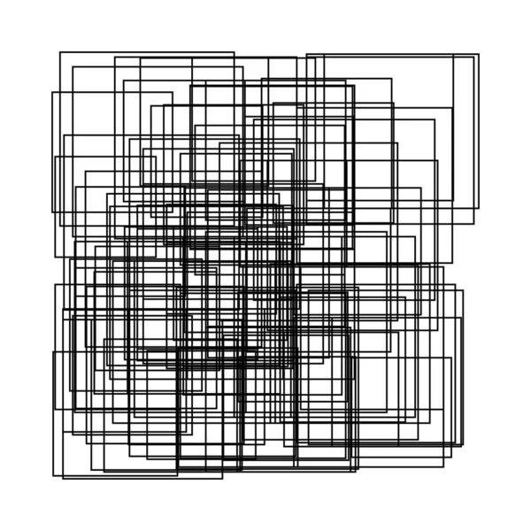 Random Rectangles Structure Vector Composition Pattern — ストックベクタ