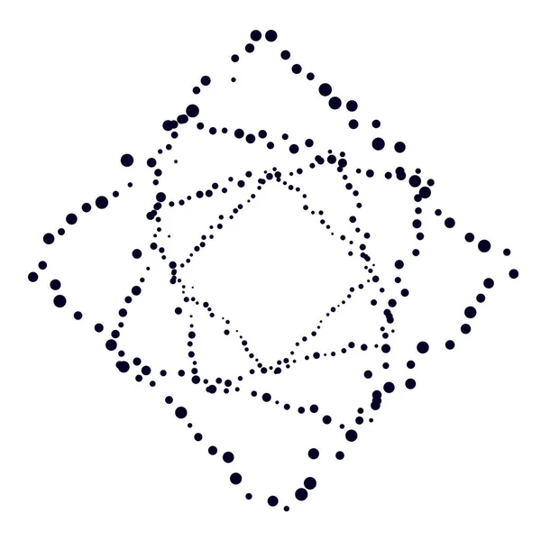 Cirkels Willekeurige Verspreide Vormen Element — Stockvector