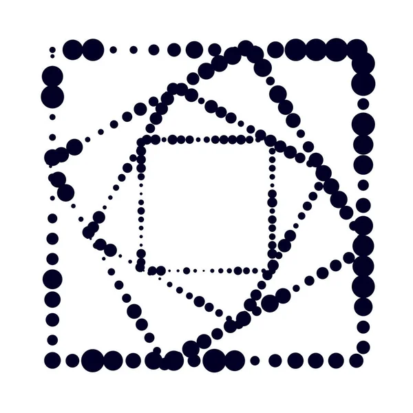 Cirkels Willekeurige Verspreide Vormen Element — Stockvector