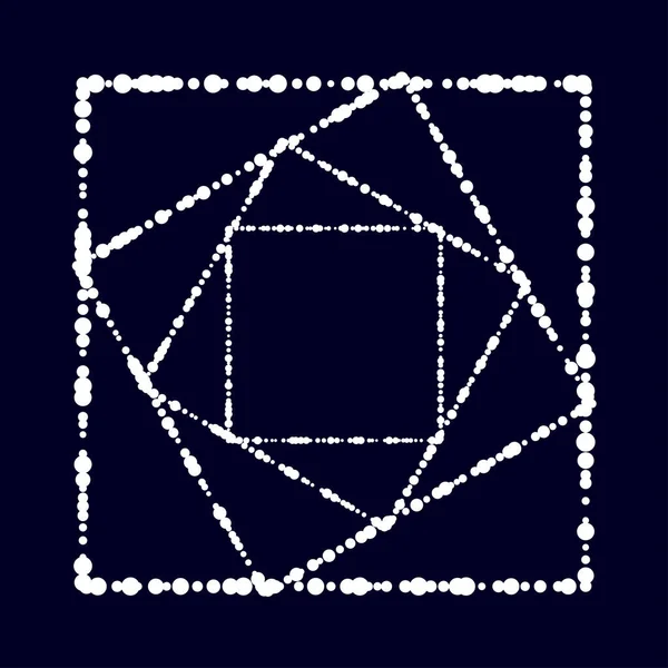 Cirkels Willekeurige Verspreide Vormen Element — Stockvector