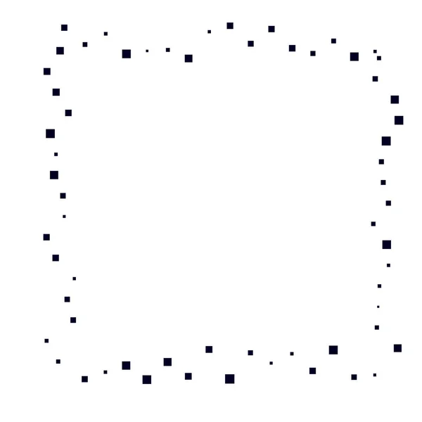 Squares Random Scattered Shapes Element — Stock Vector