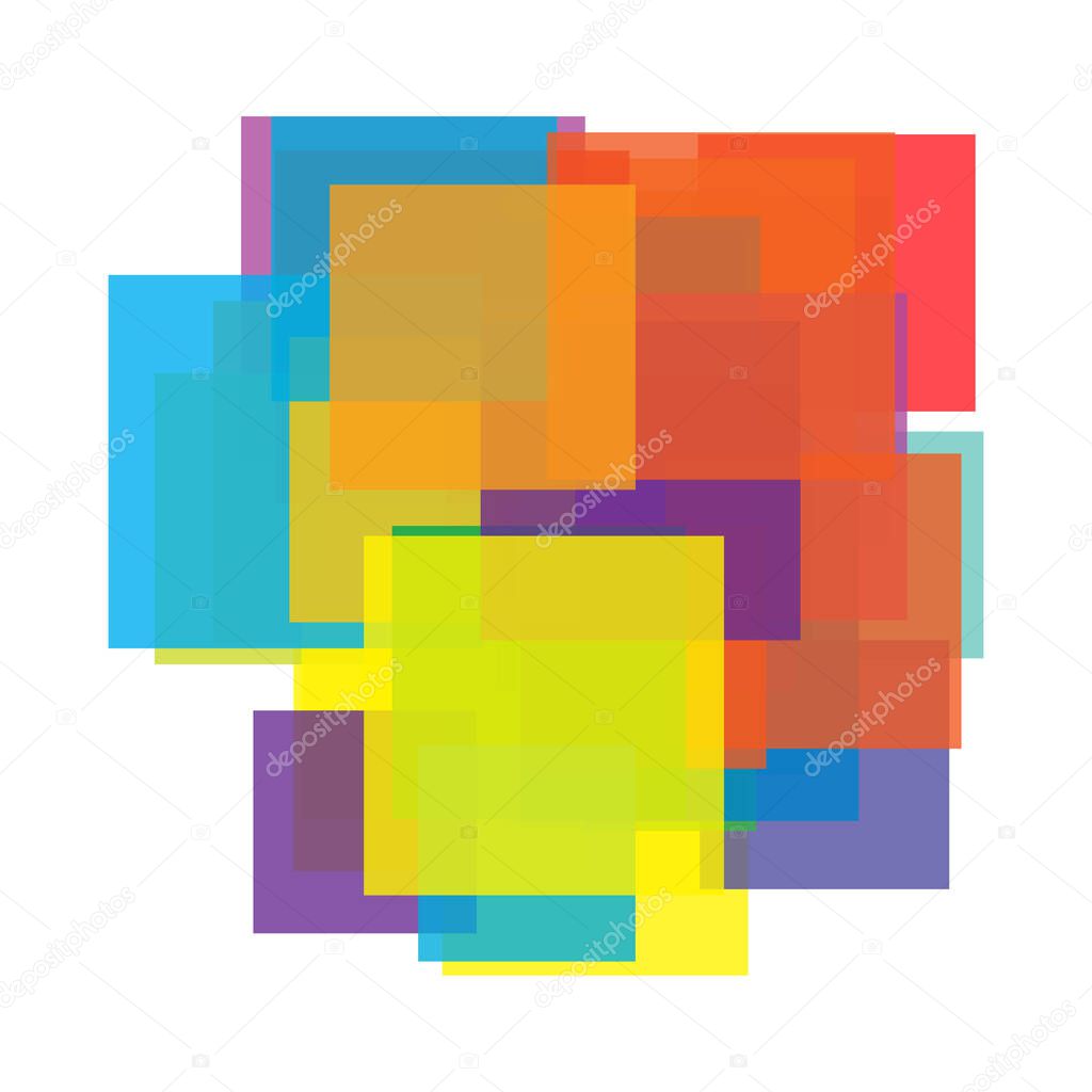 Random rectangles structure vector composition, pattern