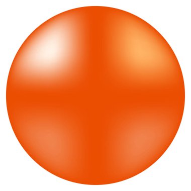 Boncuk, inci 3d küre vektör çizimi