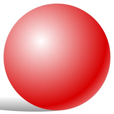 Boncuk, inci 3d küre vektör çizimi