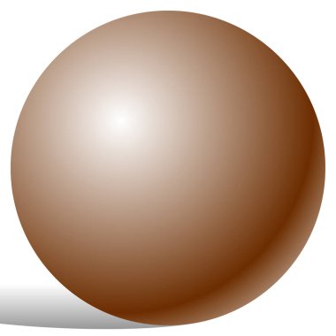 Boncuk, inci 3d küre vektör çizimi