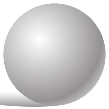 Boncuk, inci 3d küre vektör çizimi