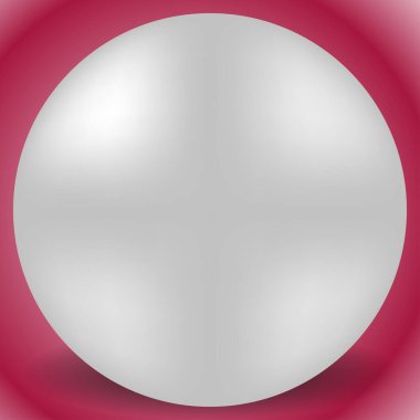 Boncuk, inci 3d küre vektör çizimi