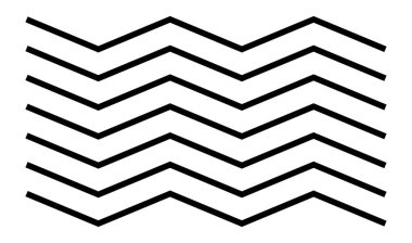 Dalgalı, dalgalı çizgiler, zikzak çizgileri