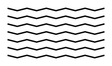 Dalgalı, dalgalı çizgiler, zikzak çizgileri