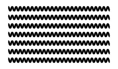 Dalgalı, dalgalı çizgiler, zikzak çizgileri
