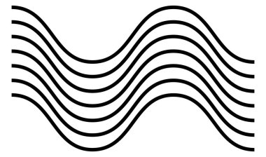 Dalgalı, dalgalı çizgiler, zikzak çizgileri