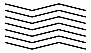 Dalgalı, dalgalı çizgiler, zikzak çizgileri