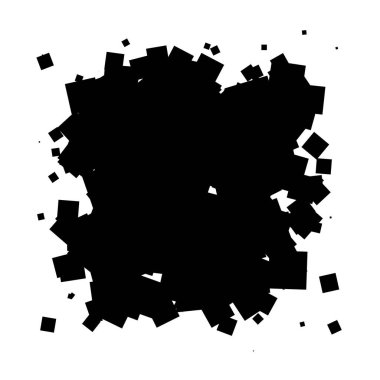 Soyut çakışan kareler element vektör çizimi