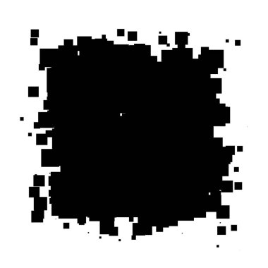 Soyut çakışan kareler element vektör çizimi