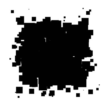 Soyut çakışan kareler element vektör çizimi