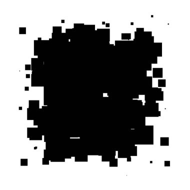 Soyut çakışan kareler element vektör çizimi