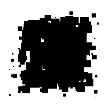 Soyut çakışan kareler element vektör çizimi