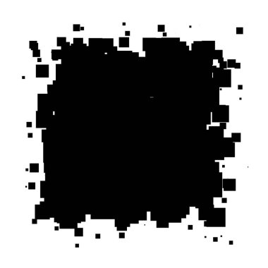 Soyut çakışan kareler element vektör çizimi