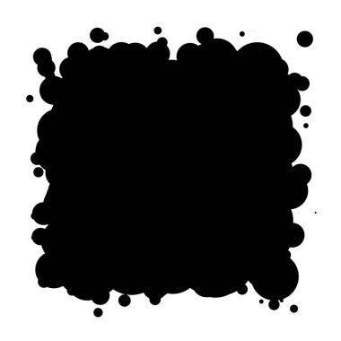 Soyut çakışan daireler tasarım elemanı vektör çizimi