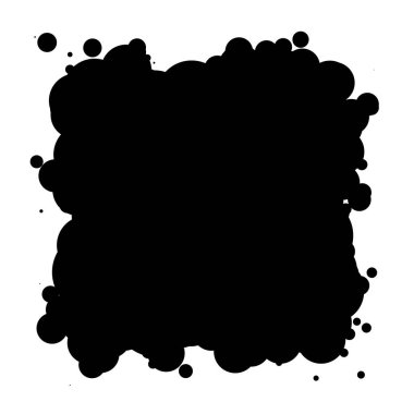 Soyut çakışan daireler tasarım elemanı vektör çizimi