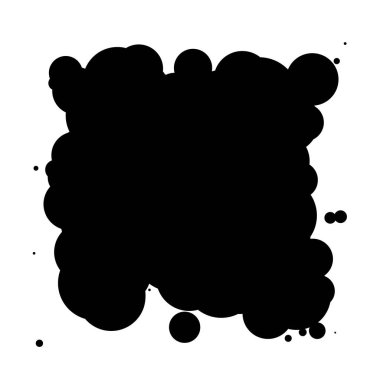 Soyut çakışan daireler tasarım elemanı vektör çizimi