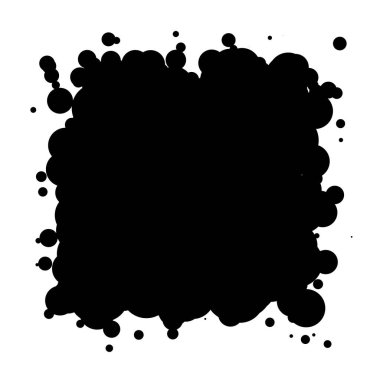 Soyut çakışan daireler tasarım elemanı vektör çizimi