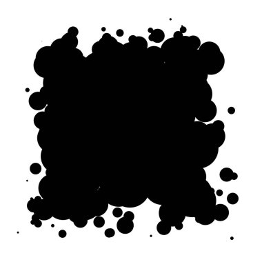 Soyut çakışan daireler tasarım elemanı vektör çizimi