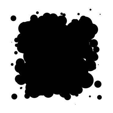 Soyut çakışan daireler tasarım elemanı vektör çizimi