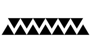 Yatay bölücüler, ayırıcılar vektör çizimi