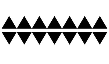 Yatay bölücüler, ayırıcılar vektör çizimi