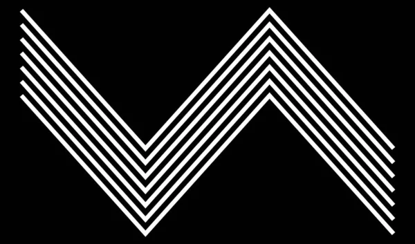 Wavy Waving Lines Zig Zag Stripes — Stock Vector
