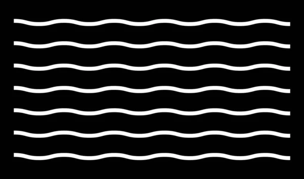 Wellenförmige Wellenförmige Linien Zickzackstreifen — Stockvektor
