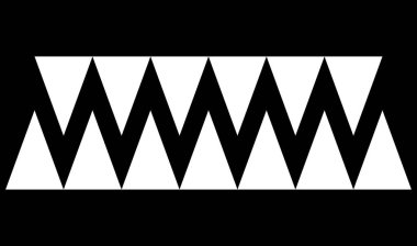 Yatay bölücüler, ayırıcılar vektör çizimi