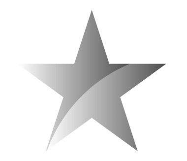 Yıldız şekli, yıldız simgesi element vektör illüstrasyonu