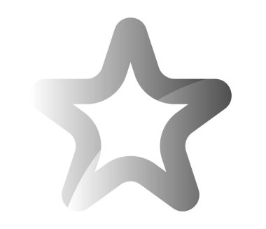 Yıldız şekli, yıldız simgesi element vektör illüstrasyonu