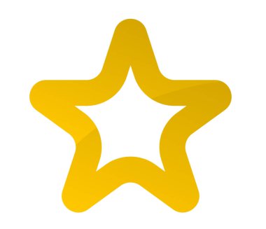 Yıldız şekli, yıldız simgesi element vektör illüstrasyonu