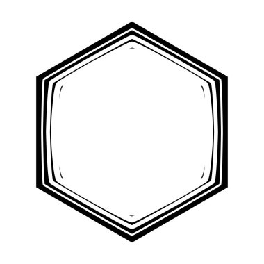 Soyut geometrik siyah-beyaz radyal, yayılan çokgen şekilli vektör çizimi. Stock vektör illüstrasyonu, klip- art grafikleri