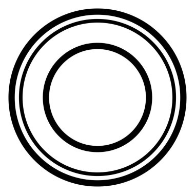 Soyut geometrik siyah-beyaz radyal, yayılan çokgen şekilli vektör çizimi. Stock vektör illüstrasyonu, klip- art grafikleri