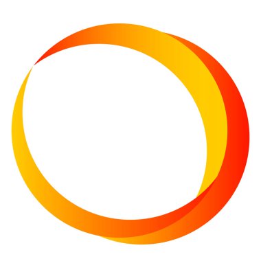 Soyut radyal, geometrik vektör tasarım elemanı. Şekilsel olmayan dairesel dekorasyon ögesi