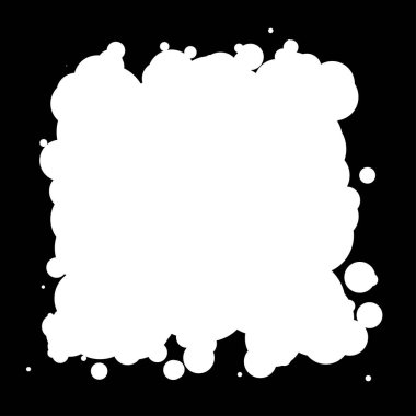 Soyut çakışan daireler tasarım elemanı vektör çizimi