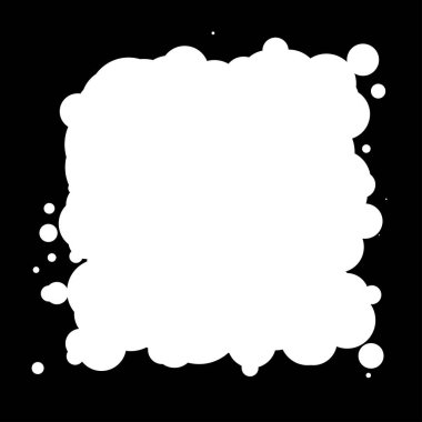 Soyut çakışan daireler tasarım elemanı vektör çizimi