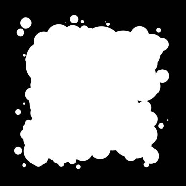 Soyut çakışan daireler tasarım elemanı vektör çizimi