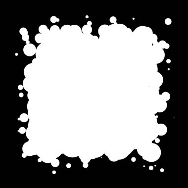 Soyut çakışan daireler tasarım elemanı vektör çizimi