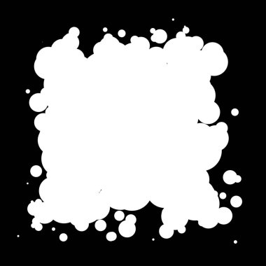 Soyut çakışan daireler tasarım elemanı vektör çizimi