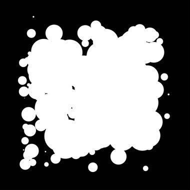 Soyut çakışan daireler tasarım elemanı vektör çizimi