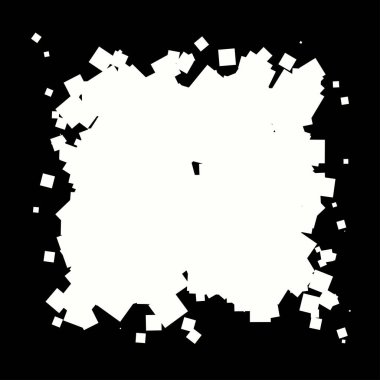 Soyut çakışan kareler element vektör çizimi