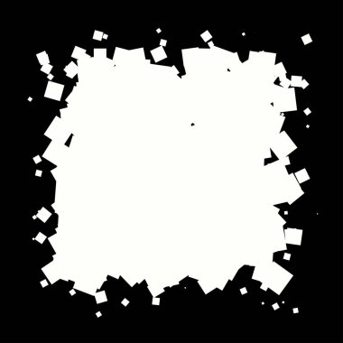 Soyut çakışan kareler element vektör çizimi