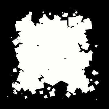 Soyut çakışan kareler element vektör çizimi