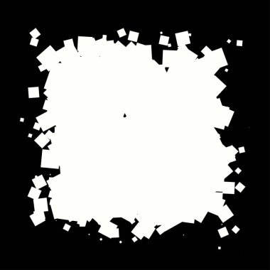 Soyut çakışan kareler element vektör çizimi