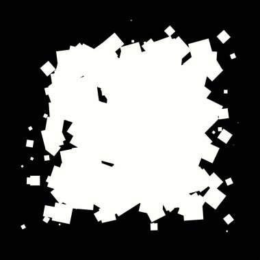 Soyut çakışan kareler element vektör çizimi